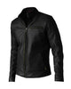 Mens Black Genuine Leather Biker Jacket