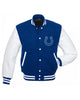 Glowrexs Blue and White Indianapolis Colts Letterman Jacket