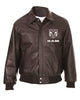 Glowrexs Bomber Dodge Ram Embroidered Leather Jacket