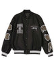 Glowrexs Asap Rocky Stussy Black Letterman Jacket