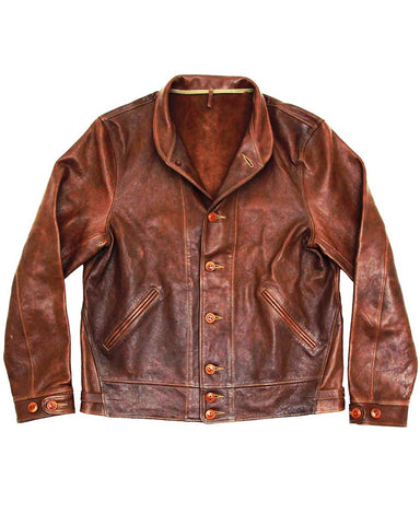 Glowrexs Albert Einstein Brown Leather Jacket