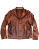 Glowrexs Albert Einstein Brown Leather Jacket