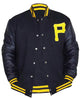 Glowrexs Pittsburgh Pirates P Logo Majestic Varsity Jacket