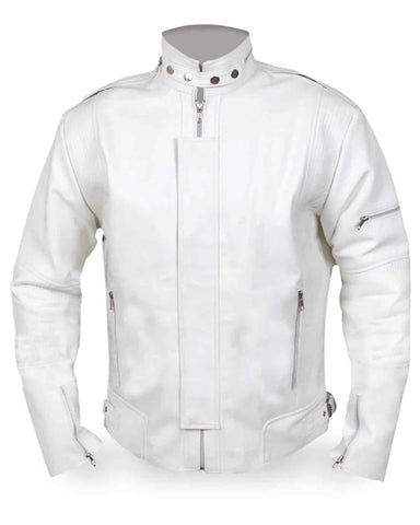 Glowrexs Men's Daft Punk Leather Jacket