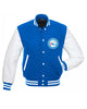 Glowrexs Blue and White Philadelphia 76ers Letterman Jacket