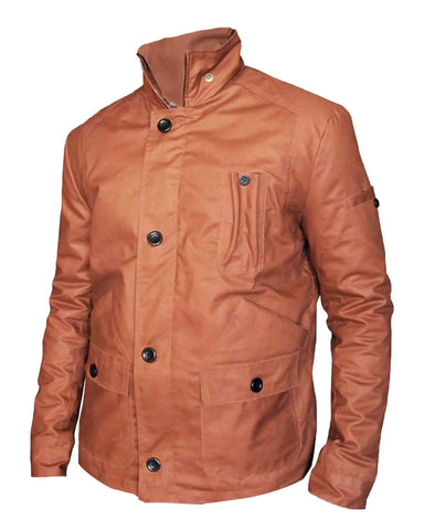 Glowrexs Arrow Season 2 Stephen Amell Brown Cotton Jacket