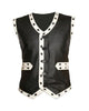 Glowrexs Black The Warriors Biker Leather Vest Costume