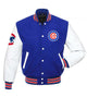 Glowrexs Chicago Cubs Blue and White Letterman Jacket