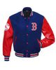 Glowrexs Boston Red Sox Letterman Red and Blue Jacket