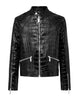 Glowrexs Croc Alligator Motorcycle Leather Jacket