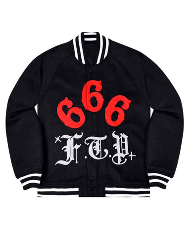 Glowrexs FTP Gino 666 Black Wool Jacket