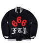 Glowrexs FTP Gino 666 Black Wool Jacket