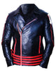 Glowrexs Freddie Mercury Red and Black Leather Jacket