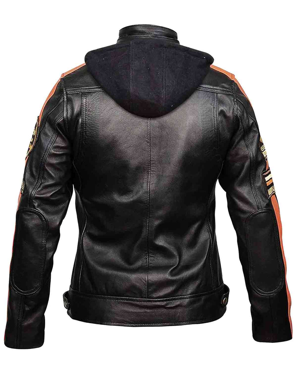 Glowrexs Women's Badges Biker Retro Moto Patches Motorcycle Genuine Jacket