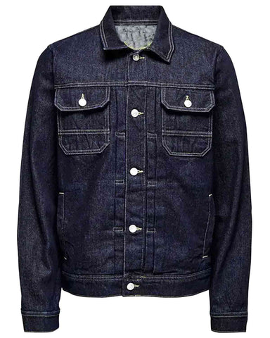 Glowrexs Men's Blue Jeans Denim Jacket