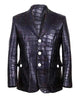 Glowrexs Alligator Luxury Black Blazer