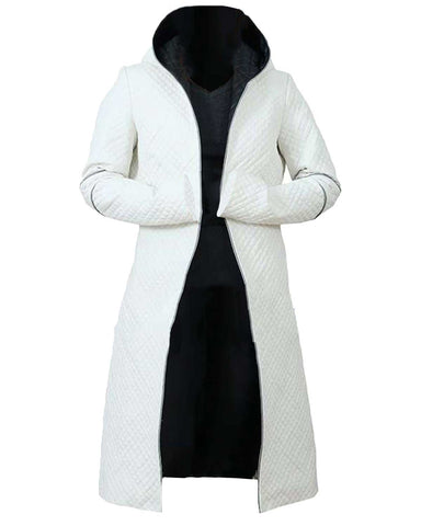 Glowrexs Sylvia Hoeks Blade Runner 2049 White Leather Jacket