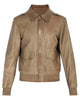 Glowrexs Men's Brown Aviator Bomber Jacket