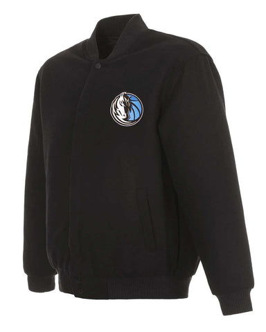 Glowrexs Dallas Mavericks Bomber Black Wool Jacket