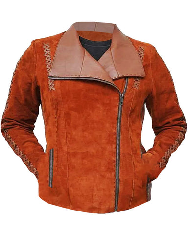 Glowrexs Justice League Gal Gadot Brown Leather Jacket