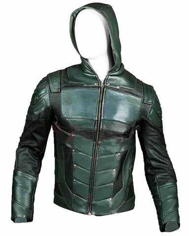 Glowrexs Stephen Amell Arrow Hooded Jacket