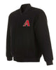Glowrexs Arizona Diamondbacks Bomber Black Wool Jacket