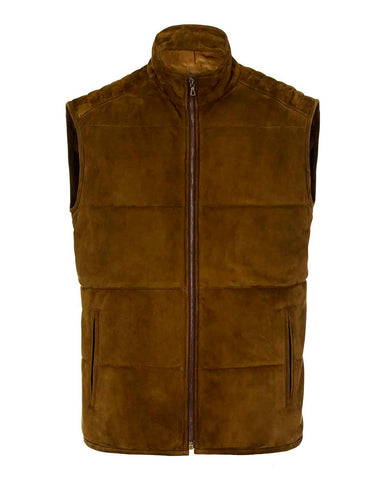 Glowrexs Men’s Western Design Suede Leather Vest