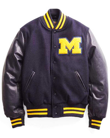 Glowrexs Men’s Michigan Letterman Jacket