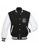 Glowrexs Brooklyn Nets NBA Letterman Black and White Jacket
