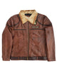 Glowrexs Alex Jumanji Seaplane Leather Jacket