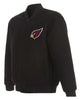 Glowrexs Arizona Cardinals Bomber Black Wool Jacket