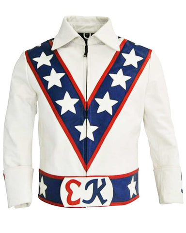 Glowrexs Daredevil Evel Knievel Leather Motorcycle Jacket