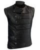 Glowrexs Captain America  Bucky Barnes Leather Vest Jacket
