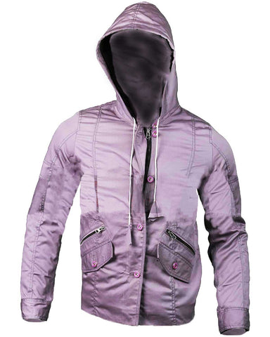 Glowrexs Amy Bendix The Punisher Purple Hooded Jacket