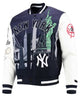 Glowrexs New York Yankees Pro Standard Remix Full-Zip Varsity Jacket