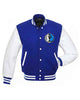 Glowrexs Dallas Mavericks NBA Letterman Blue and White Jacket