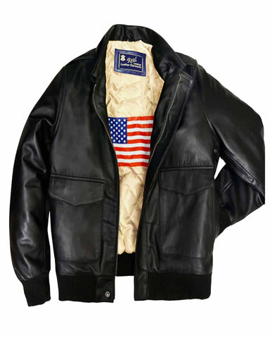 Glowrexs US Air Force Flight Aviator A2 Bomber Jacket