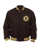 Glowrexs Boston Bruins Letterman Black Wool Jacket