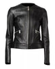 Glowrexs Ladies Black Leather Jacket