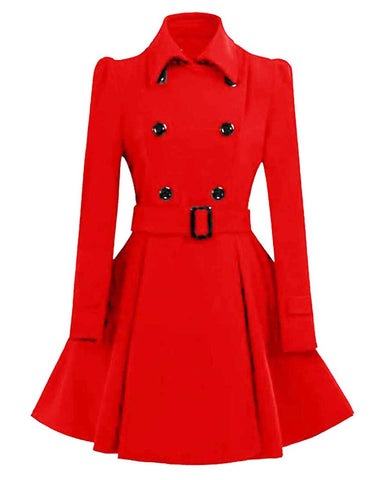 Glowrexs Women’s Swing Pea Coat