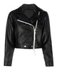 Glowrexs Cropped Biker Jacket Womens