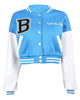 Glowrexs Beyond The Range Cropped Letterman Jacket