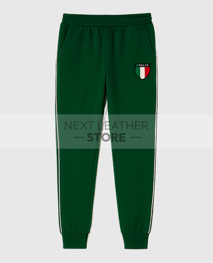 Jason Kelce Italia Green velour tracksuit