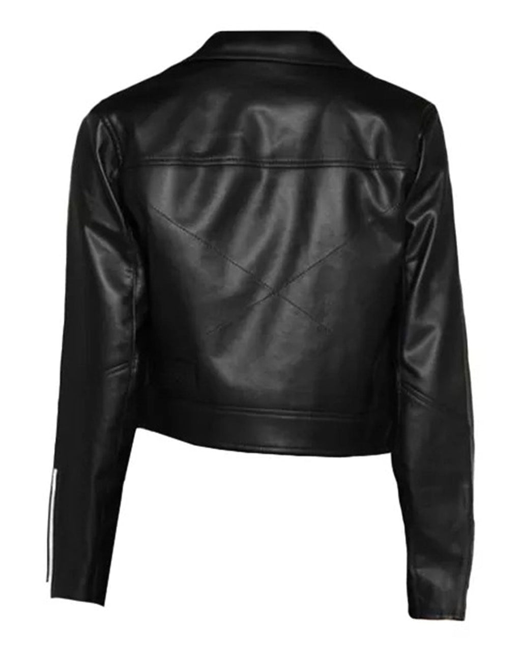 Glowrexs Cropped Biker Jacket Womens