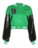 Glowrexs Beyond The Range Cropped Letterman Jacket