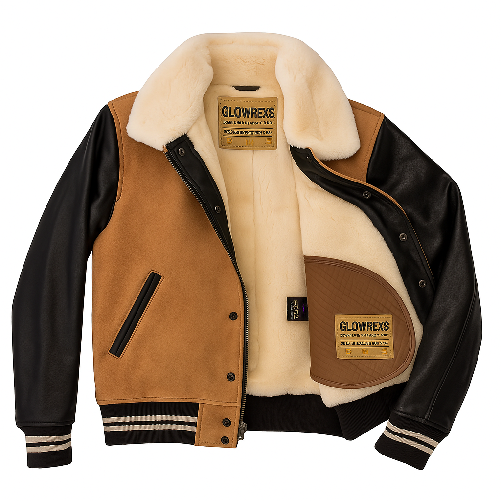 The Pro Glexo Shearling Varsity Jacket