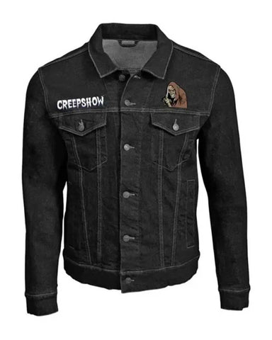 Glowrexs Creepshow Printed Denim Halloween Jacket
