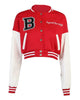 Glowrexs Beyond The Range Cropped Letterman Jacket