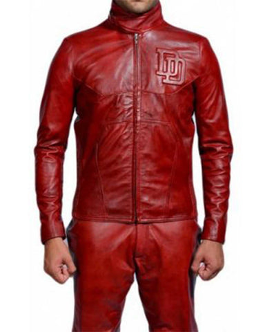 Glowrexs Daredevil Matt Murdock Halloween Leather Jacket