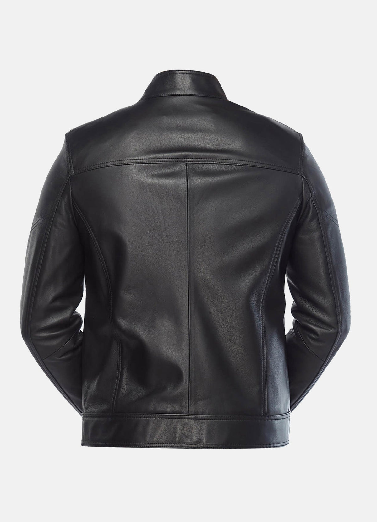 Mens Soft Black Leather Jacket